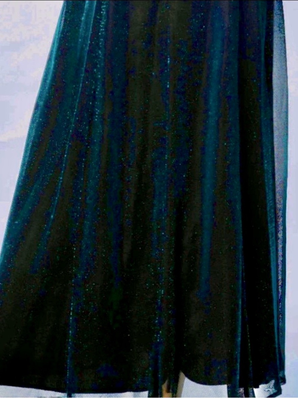 Scott / Jessica McClintock Vintage Metallic & Rhinestone Designer Dress Size 10 - Picture 5 of 12
